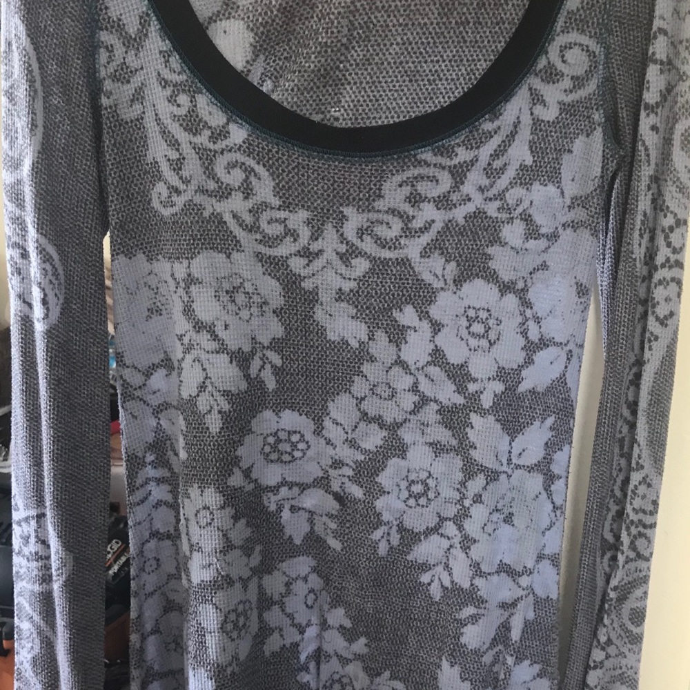 Free People thin thermal long cool shirt